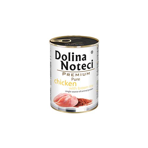 Kody rabatowe DOLINA NOTECI Premium Pure bogata w kurczaka z ryżem - mokra karma dla psa - 400g