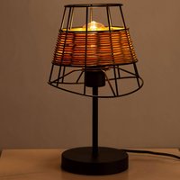 Kody rabatowe Lampy.pl - Lampa stołowa Esra z rattanową plecionką