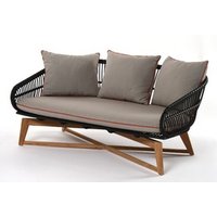 Kody rabatowe Miloo :: Sofa ogrodowa Bahia szer. 164 cm szara ekorattan teak