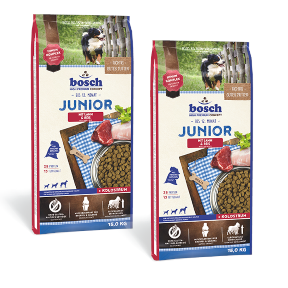 Kody rabatowe Krakvet sklep zoologiczny - BOSCH Junior Lamb & Rice - sucha karma dla psa - 2x15 kg