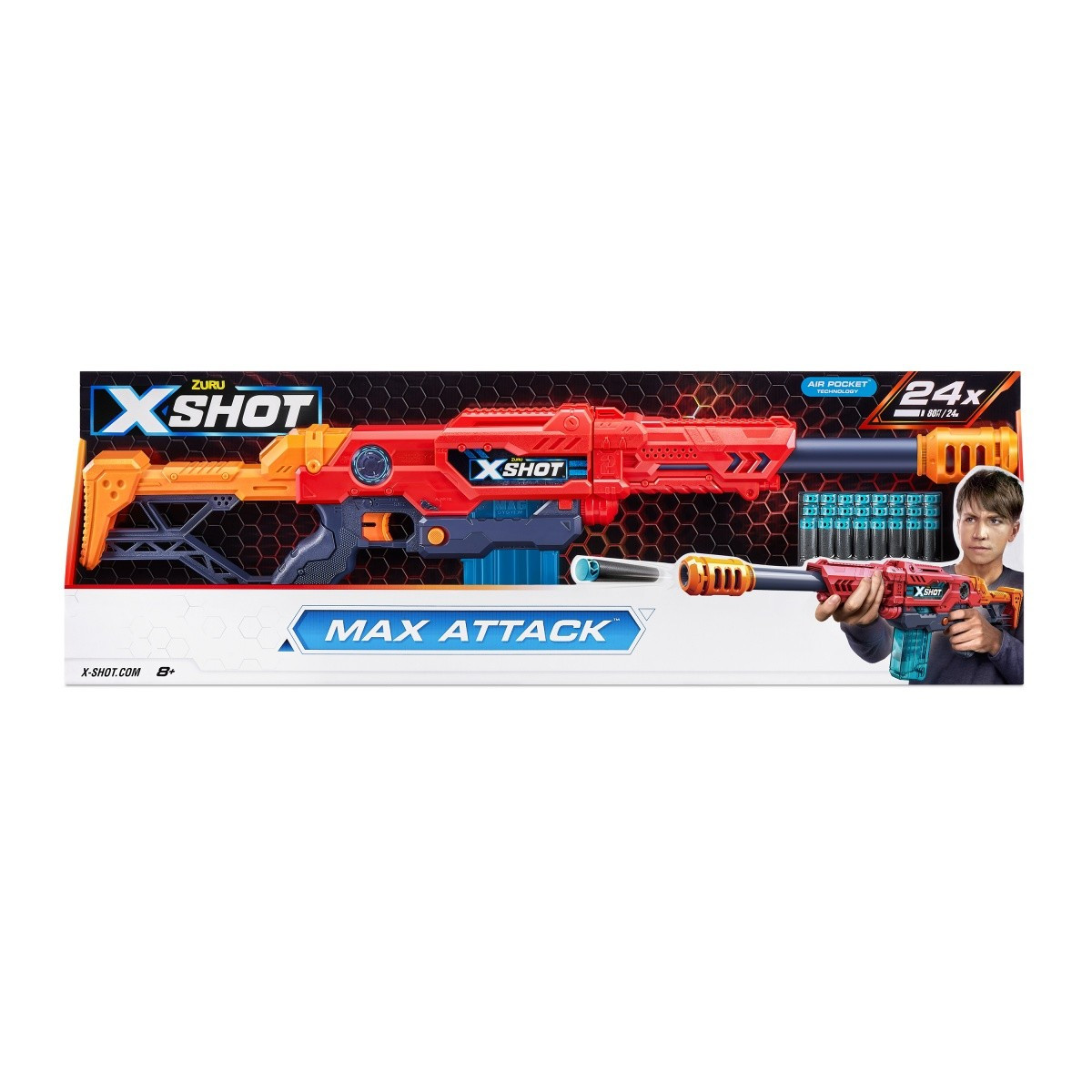 Kody rabatowe X-Shot Wyrzutnia Excel Max Attack 24 strzałek