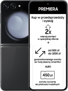 Kody rabatowe Play - Samsung Galaxy Z Flip5 5G SM-F731B 8/256GB Szary