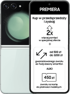 Kody rabatowe Play - Samsung Galaxy Z Flip5 5G SM-F731B 8/256GB Zielony