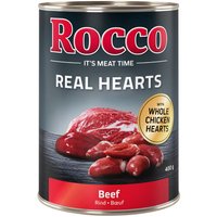 Kody rabatowe zooplus - Rocco Real Hearts, 6 x 400 g - Wołowina z całymi sercami kurczaka