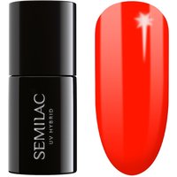 Kody rabatowe Semilac 567 Lakier hybrydowy UV Hybrid Semilac Neon Red Orange  7.0 ml
