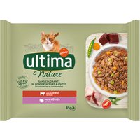 Kody rabatowe zooplus - Ultima Cat Nature, 4 x 85 g - Wołowina i indyk