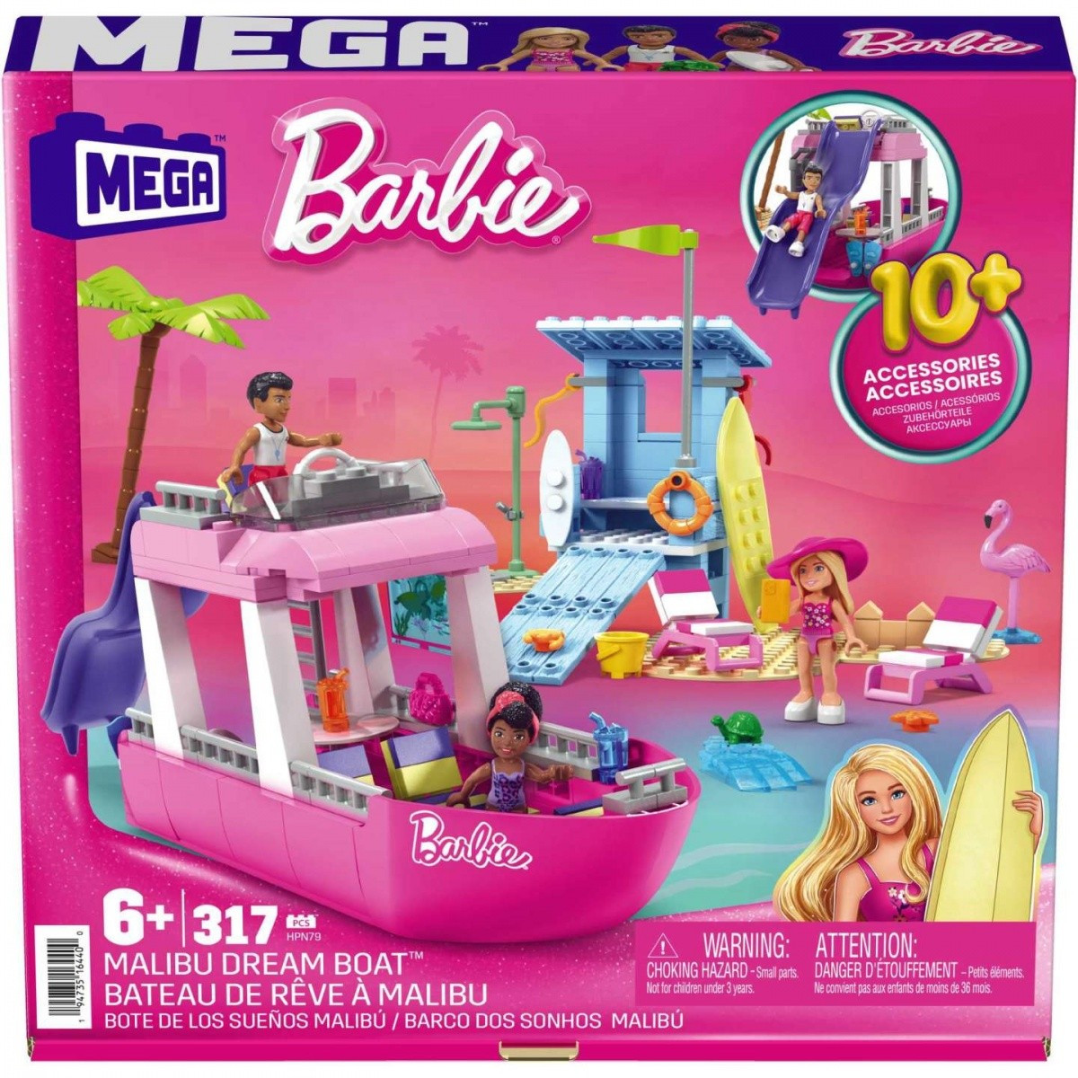Kody rabatowe Urwis.pl - Mega Bloks Klocki Barbie Dream boat