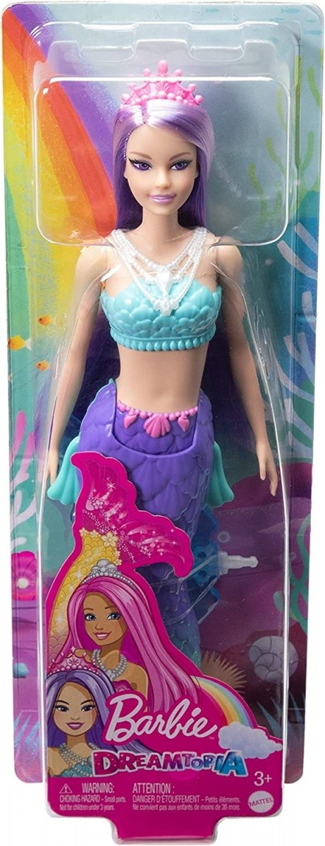 Kody rabatowe Mattel Lalka Barbie Dreamtopia Syrenka Fioletowo-niebieski ogon