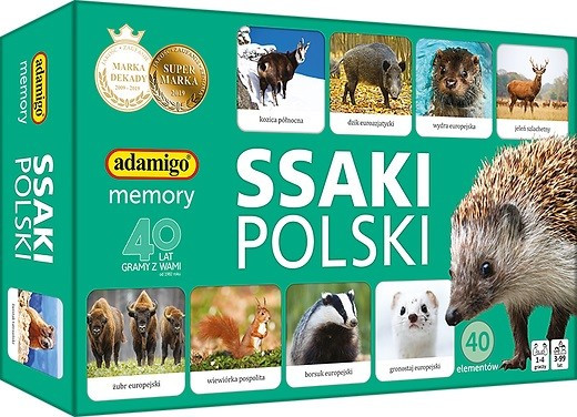 Kody rabatowe Urwis.pl - Adamigo Gra Ssaki Polski - Memory mini