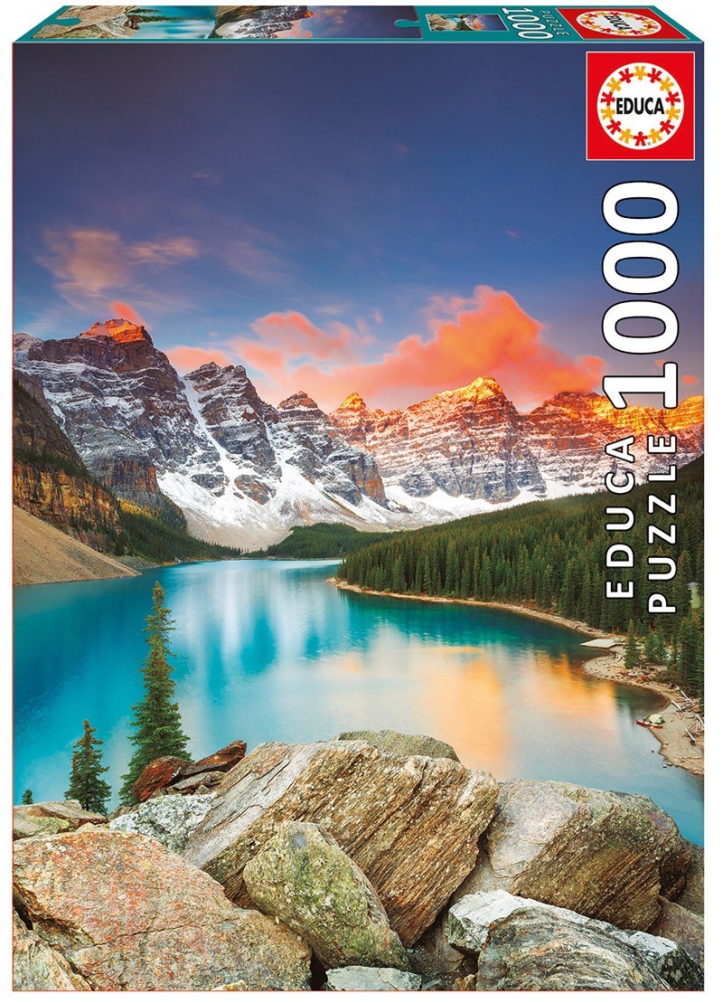 Kody rabatowe Urwis.pl - Educa Puzzle 1000 elementów Jezioro Moraine Kanada