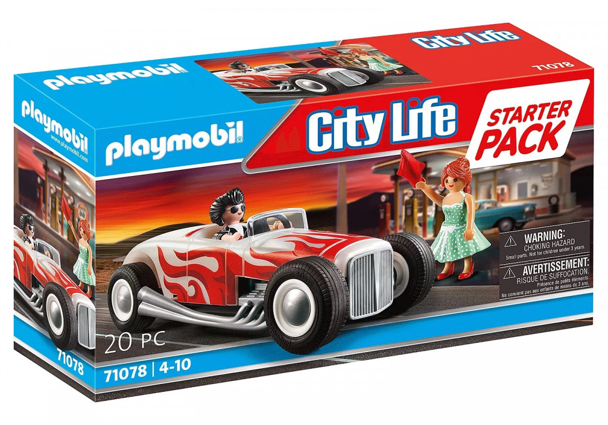 Kody rabatowe Urwis.pl - Playmobil Klocki City Life 71078 Zestaw startowy Hot Rod