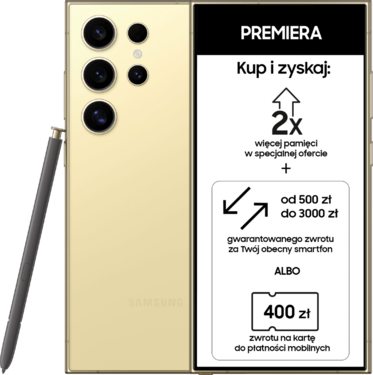 Kody rabatowe Play - Samsung Galaxy S24 Ultra 12+256,Yellow