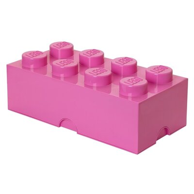 Kody rabatowe Pojemnik na LEGO klocek Brick 8 Różowy 40041739