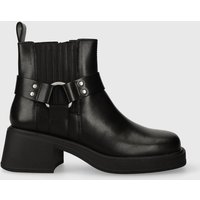 Kody rabatowe Answear.com - Vagabond Shoemakers botki skórzane DORAH damskie kolor czarny na płaskim obcasie 5642.801.20