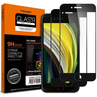Kody rabatowe Szkło hartowane SPIGEN Glass FC do Apple iPhone 7/8/SE 2020/SE 2022 Czarny