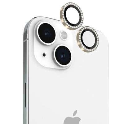 Kody rabatowe Szkło hartowane na obiektyw KATE SPADE NEW YORK Aluminum Ring Lens Protector do iPhone 15/15 Plus Złoty