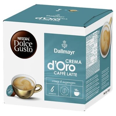 Kody rabatowe Kapsułki NESCAFE Dolce Gusto Dallmayr Crema D Oro Caffe Latte