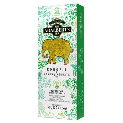 Kody rabatowe Avans - Herbata ADALBERTS Cannabis Tea (20 sztuk)
