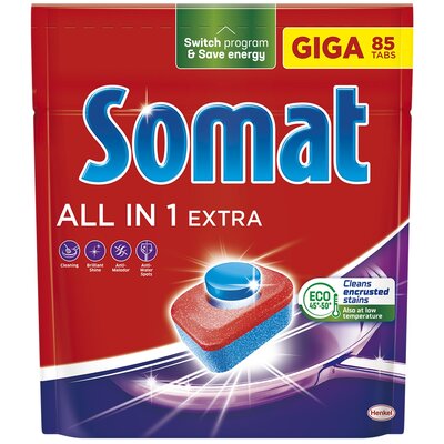 Kody rabatowe Avans - Tabletki do zmywarek SOMAT All In One Extra - 85 szt.