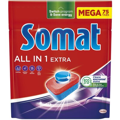 Kody rabatowe Tabletki do zmywarek SOMAT All In One Extra - 75 szt.
