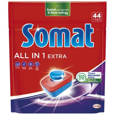 Kody rabatowe Tabletki do zmywarek SOMAT All In One Extra - 44 szt.