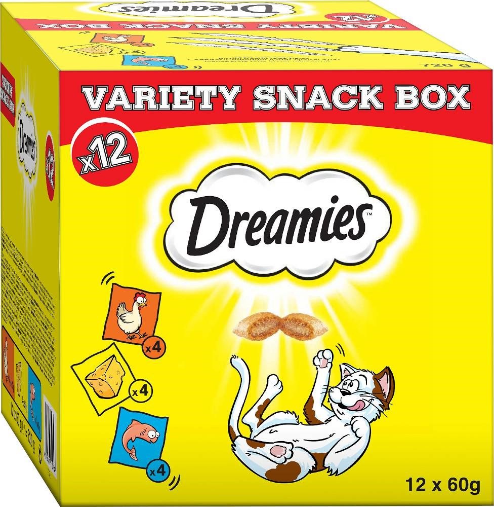 Kody rabatowe Krakvet sklep zoologiczny - DREAMIES Variety Snack Box - przysmak dla kota - 12x60 g