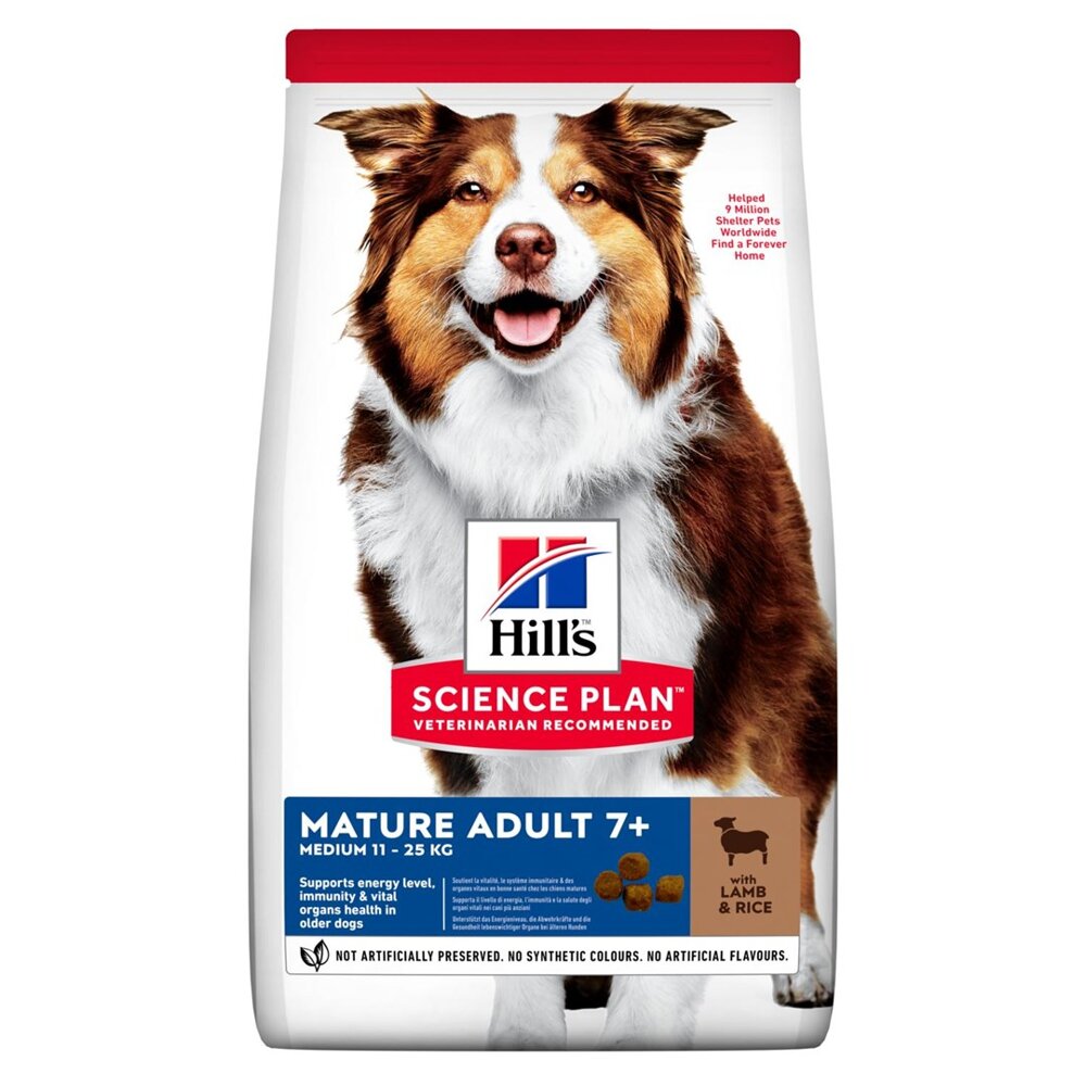 Kody rabatowe Krakvet sklep zoologiczny - HILL'S Science Plan Mature Adult Medium Jagnięcina z ryżem - sucha karma dla psa - 2.5 kg