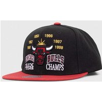 Kody rabatowe Mitchell&Ness czapka z daszkiem x Chicago Bulls kolor czarny z aplikacją