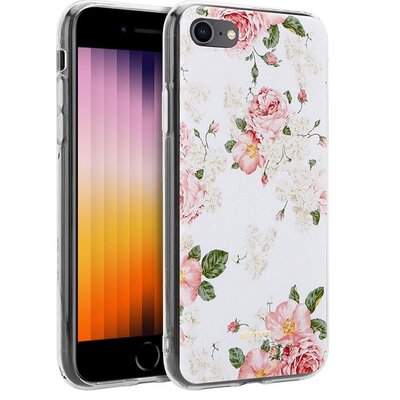 Kody rabatowe Avans - Etui CRONG Flower Case do Apple iPhone SE 2022/SE 2020 7/8 Biały Kwiaty