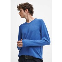Kody rabatowe Medicine sweter bawełniany męski kolor niebieski lekki