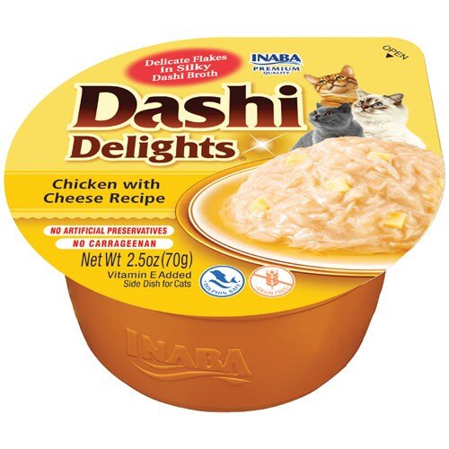 Kody rabatowe Krakvet sklep zoologiczny - INABA Dashi Delights Kurczak z serem w bulionie - przysmak dla kota - 70 g