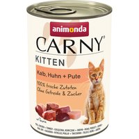 Kody rabatowe Megapakiet Animonda Carny Kitten, 24 x 400 g - Cielęcina, kurczak i indyk