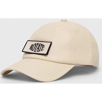 Kody rabatowe Answear.com - Rotate czapka z daszkiem kolor beżowy z aplikacją