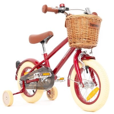 Kody rabatowe Rower dziecięcy GERMINA Vintage 12 cali dla chłopca Czerwony