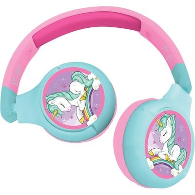 Kody rabatowe Słuchawki nauszne LEXIBOOK Unicorn HPBT010UNI-00 Różowo-turkusowy