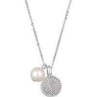 Kody rabatowe Elli Damski wisiorek srebrny z syntetyczną perłą i kryształami halskette 1.0 pieces