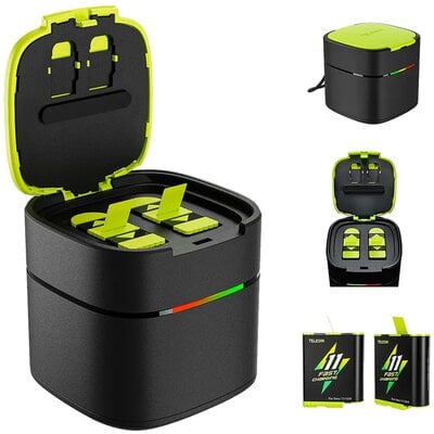 Kody rabatowe Avans - Ładowarka dwukanałowa TELESIN Box + 2 akumulatory do GoPro Hero 9/10/11/12