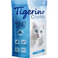 Kody rabatowe Tigerino Crystals, kolorowy żwirek dla kota - bezzapachowy - Błękitny, 3 x 5 l (ok. 6,3 kg)