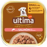 Kody rabatowe Ultima Fit & Delicious Paté Mini dla psa, 22 x 150 g - Łosoś