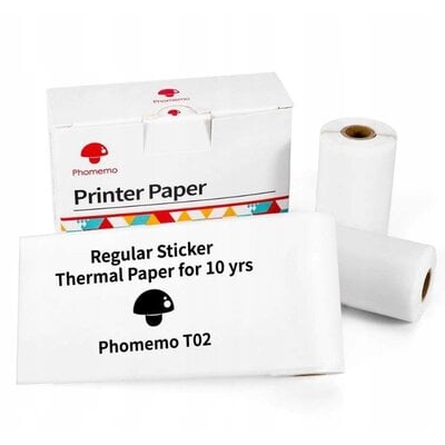 Kody rabatowe Papier PHOMEMO Q12-RMS10 Samoprzylepny 3 arkusze 3.5 m