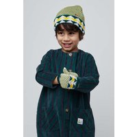 Kody rabatowe Bobo Choses czapka i rękawiczki dziecięce kolor zielony