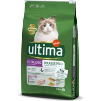 Kody rabatowe Ultima Cat Sterilized Hairball, indyk - 7,5 kg