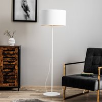 Kody rabatowe Lampy.pl - Lampa stojąca Roller, biała/złota, 145 cm