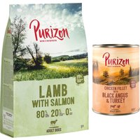 Kody rabatowe Purizon: karma sucha dla psa, 2 x 1 kg + Adult, karma mokra, 2 x 400 g gratis! -  Adult, jagnięcina i łosoś, bez zbóż