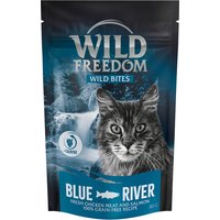Kody rabatowe 20% taniej! Wild Freedom Snack - Wild Bites, bez zbóż, przysmak dla kota, 3 x 80 g - Blue River - kurczak i łosoś