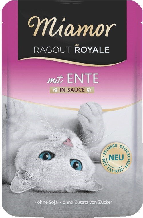 Kody rabatowe Krakvet sklep zoologiczny - MIAMOR Ragout Royale Kaczka w sosie - mokra karma dla kota - 100 g