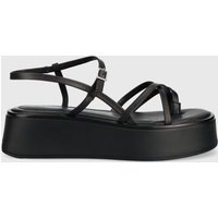 Kody rabatowe Answear.com - Vagabond Shoemakers sandały skórzane COURTNEY damskie kolor czarny na platformie 5334-701-92