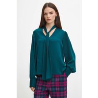 Kody rabatowe Answear.com - Medicine bluzka damska kolor zielony gładka