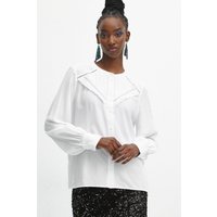Kody rabatowe Answear.com - Medicine bluzka damska kolor biały z aplikacją