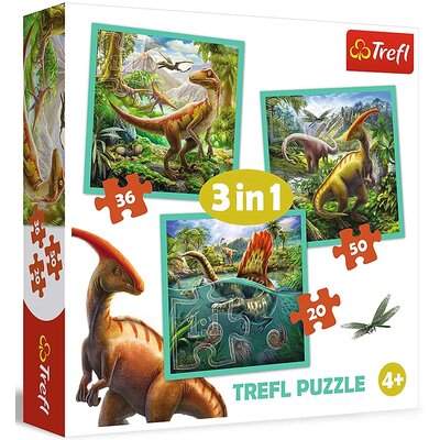 Kody rabatowe Puzzle TREFL Niezwykły świat dinozaurów 34837 (106 elementów)